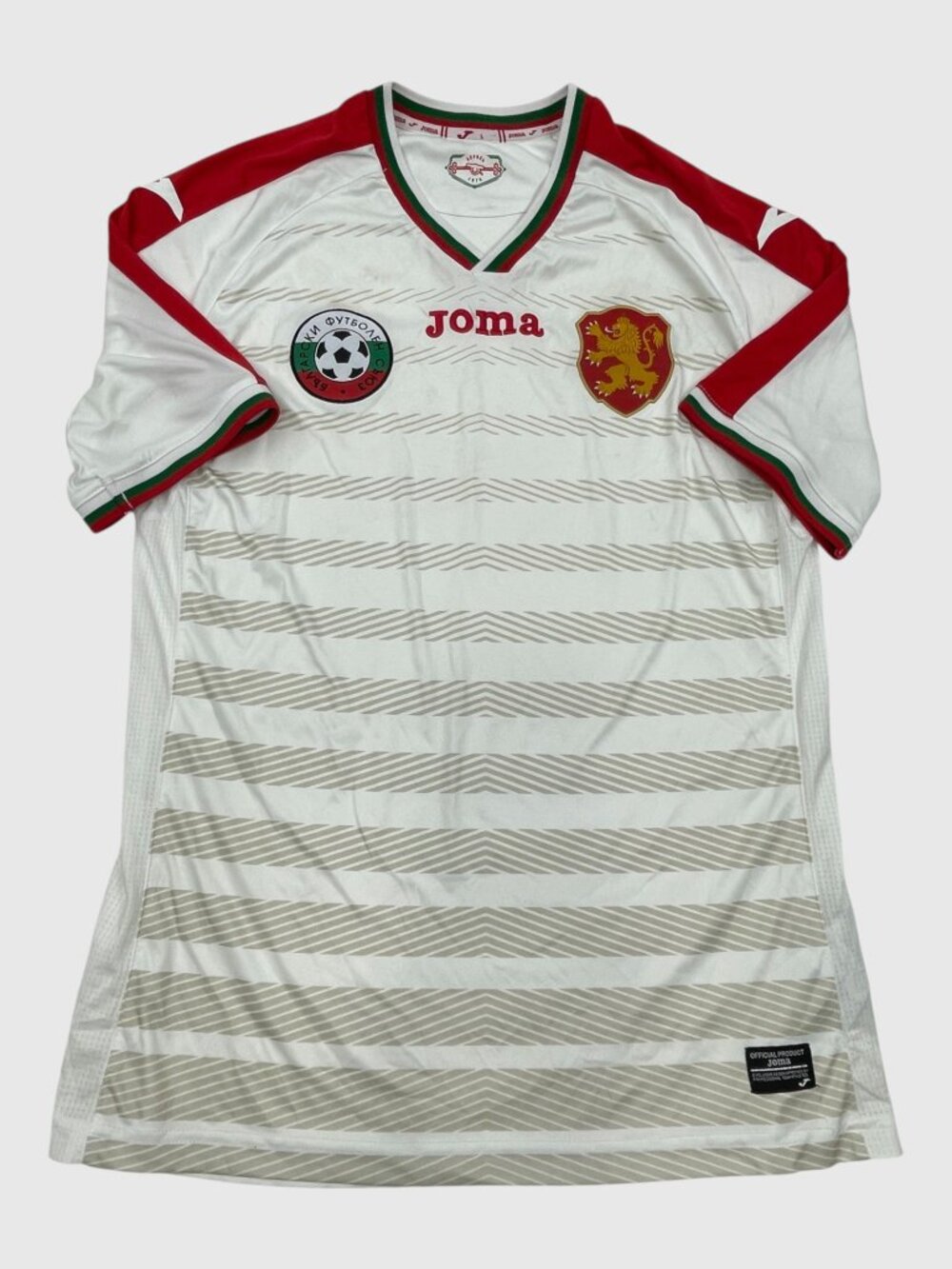 Bulgaria Official Joma White Football Soccer Jersey Shirt Top Men's L